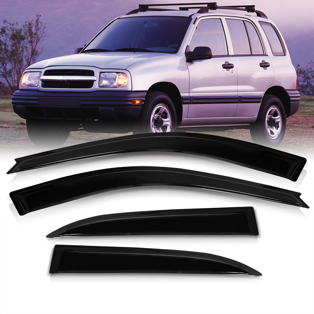 99-04 Chevrolet Tracker / Suzuki Grand Vitara 1999-2006 / Vitara 1999-2004 4 Door Tape On Window Visors