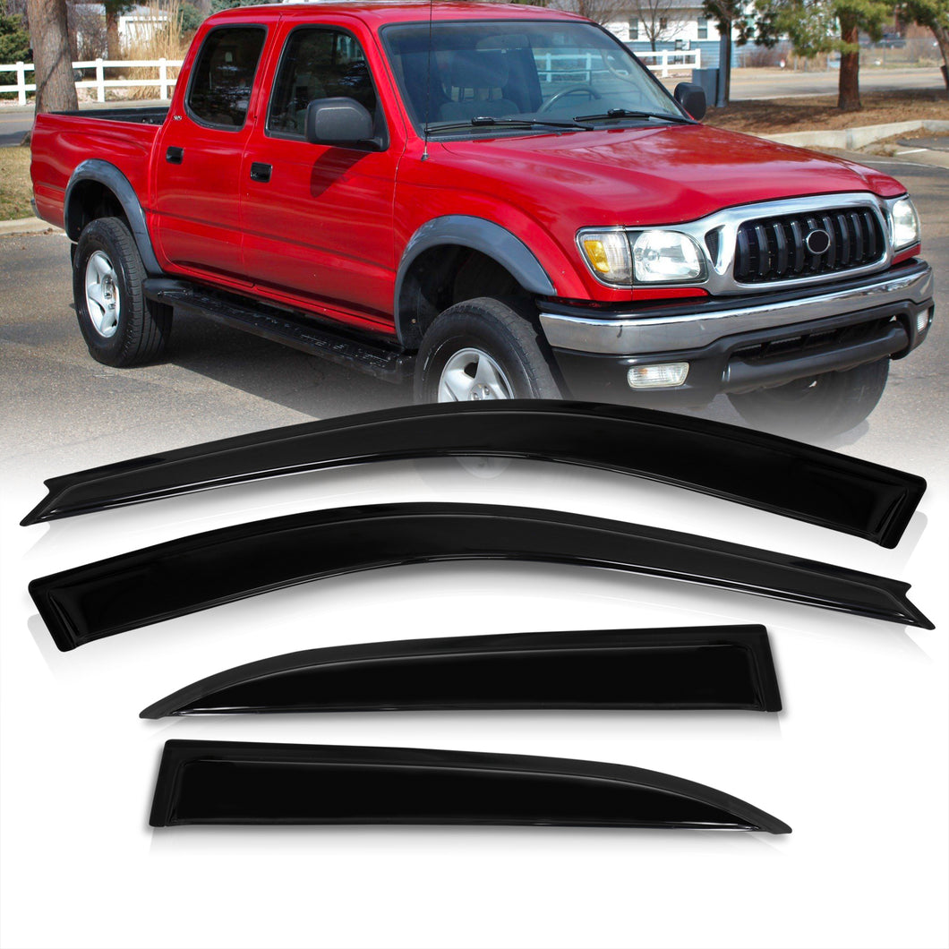 Toyota Tacoma 2001-2004 Crew Cab 4 Door Tape On Window Visors