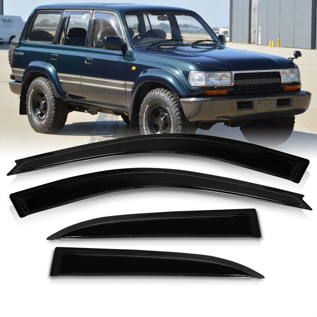 Toyota Land Cruiser 1992-1997 4 Door Tape On Window Visors