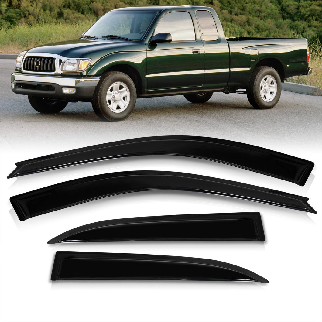 Toyota Tacoma 1995-2004 Extended Cab 4 Door Tape On Window Visors