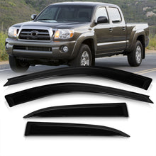 Load image into Gallery viewer, Toyota Tacoma 2005-2015 Double Cab 4 Door Piece Tape On Window Visors
