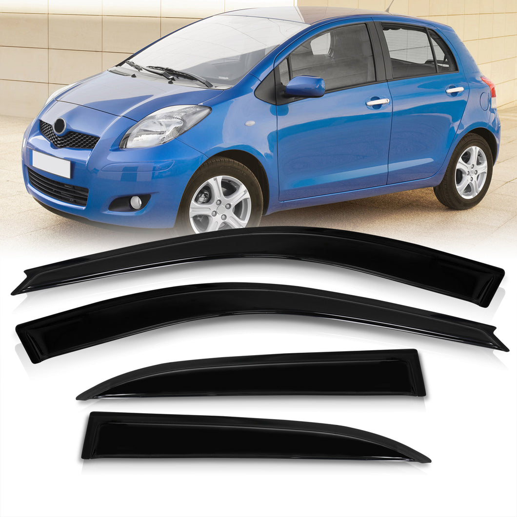 Toyota Yaris Hatchback 2006-2011 4 Door Tape On Window Visors