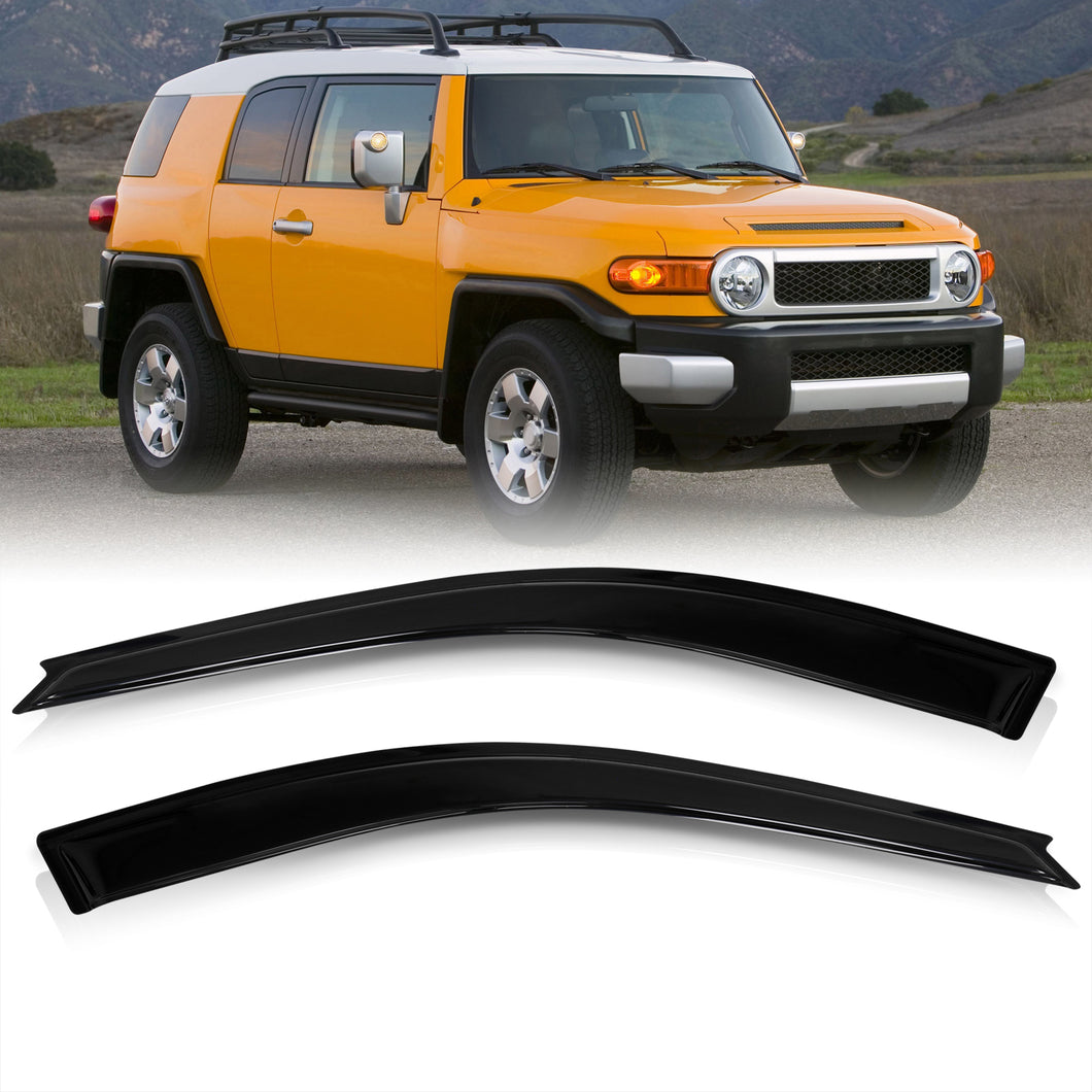 Toyota FJ Cruiser 2007-2014 2 Door Tape On Window Visors