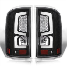 Load image into Gallery viewer, GMC Sierra 1500 2500HD 3500HD 2014-2018 LED Bar Tail Lights Chrome Housing Smoke Len White Tube (Excluding OEM LED &amp; Dually Models)
