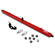 Load image into Gallery viewer, JDM Sport Nissan RB26 Fuel Rail Red with Black Fittings
