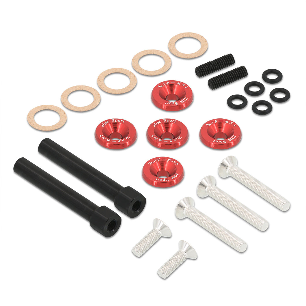 JDM Sport Acura Honda D-Series D15 D16 Low Profile Valve Cover Washers Bolt Kit Red