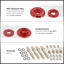 Load image into Gallery viewer, JDM Sport Acura Honda B-Series B16 B17 B18 B20 Low Profile Valve Cover Washers Bolt Kit Red
