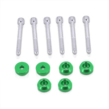 Load image into Gallery viewer, JDM Sport Acura Integra 1990-2001 / Honda Civic 1988-2000 / CRX 1988-1991 / Del Sol 1993-1997 Rear Lower Control Arms Dress Up Washers Bolt Kit Green
