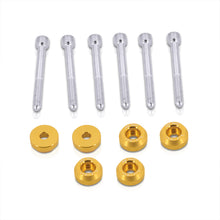 Load image into Gallery viewer, JDM Sport Acura Integra 1990-2001 / Honda Civic 1988-2000 / CRX 1988-1991 / Del Sol 1993-1997 Rear Lower Control Arms Dress Up Washers Bolt Kit Gold
