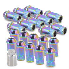 Load image into Gallery viewer, JDM Sport Universal 12 x 1.25 Lug Nuts Neo Chrome (20 Pieces)
