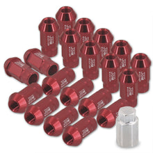 Load image into Gallery viewer, JDM Sport Universal 12 x 1.25 Lug Nuts Red (20 Pieces)
