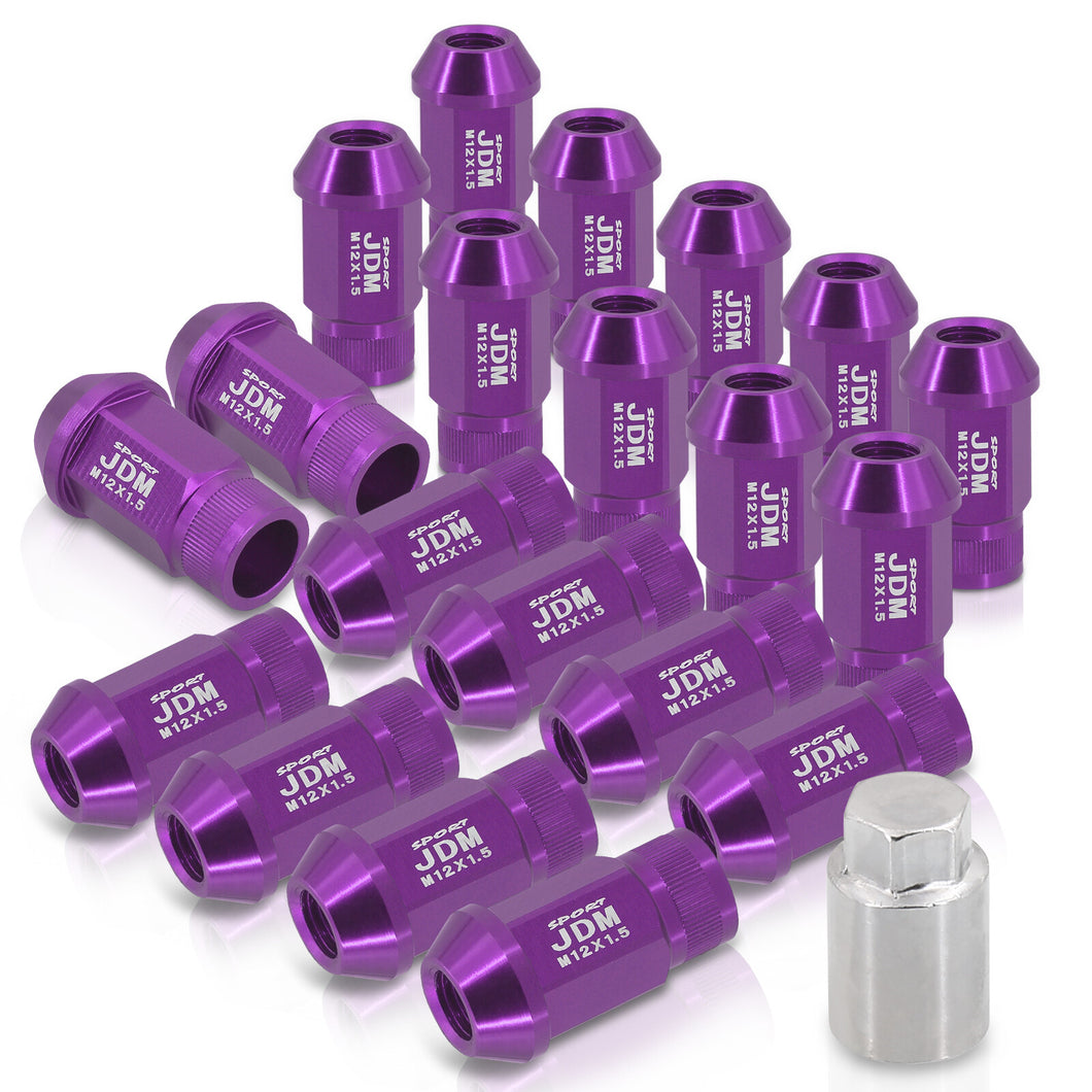 JDM Sport Universal 12 x 1.50 Lug Nuts Purple (20 Pieces)