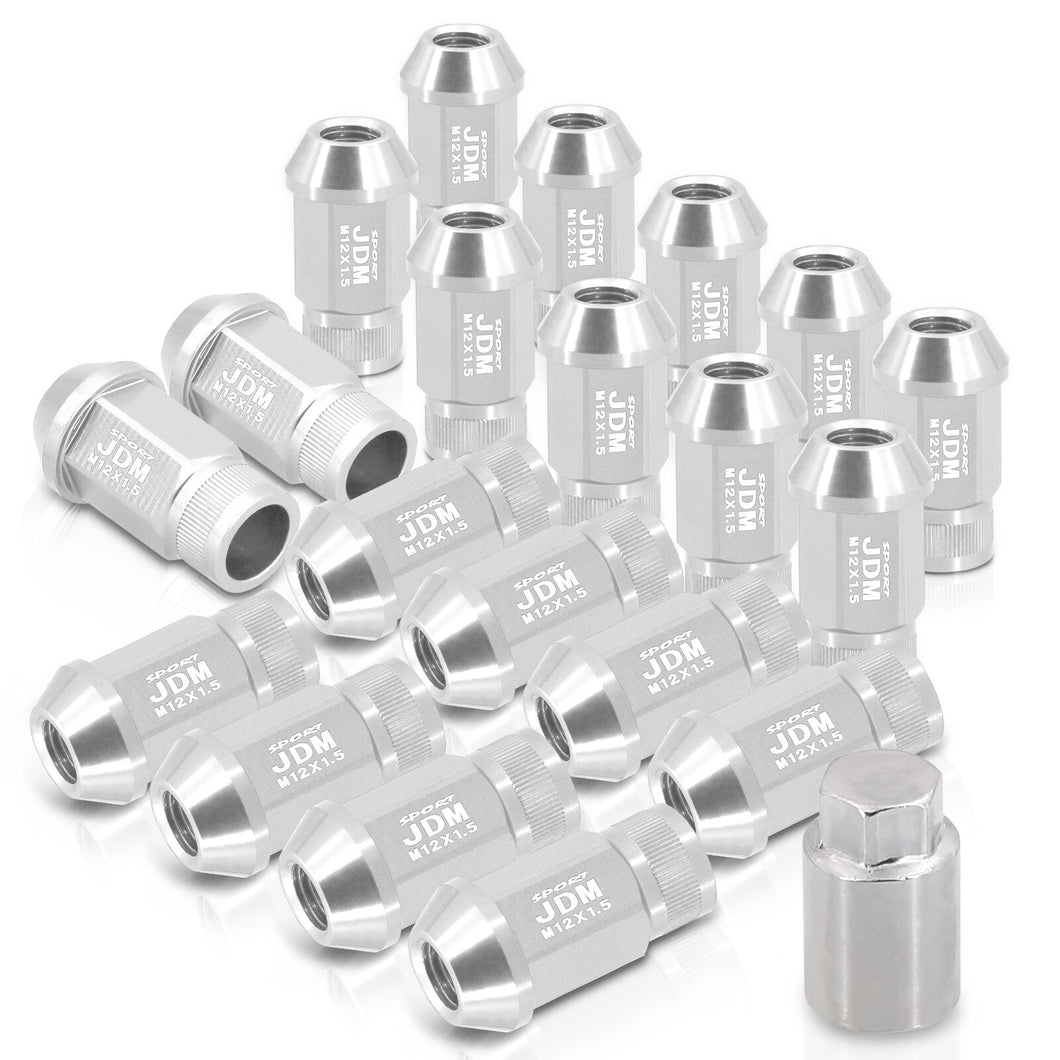 JDM Sport Universal 12 x 1.50 Lug Nuts Polished (20 Pieces)