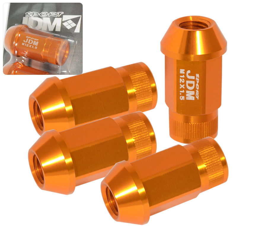 JDM Sport Universal 12 x 1.50 Lug Nuts Gold (4 Pieces)