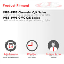Load image into Gallery viewer, Chevrolet C/K 1500 2500 3500 1988-1998 / GMC C/K 1500 2500 3500 1988-1998 LED 3rd Brake Light Black Housing Clear Len
