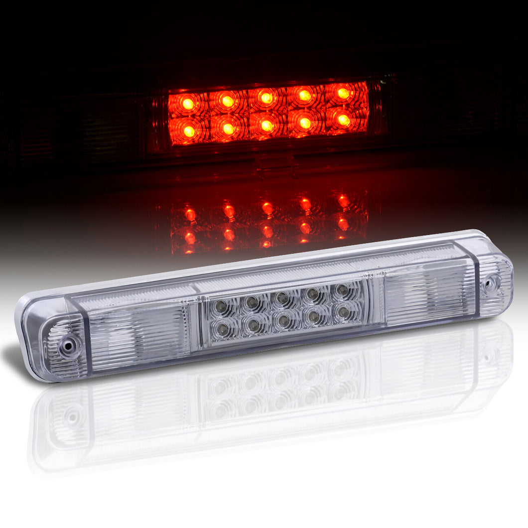 Chevrolet C/K 1500 2500 3500 1988-1998 / GMC C/K 1500 2500 3500 1988-1998 LED 3rd Brake Light Chrome Housing Clear Len