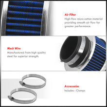 Load image into Gallery viewer, Universal 2.75&quot; Cold Air Intake Bypass Filter Blue
