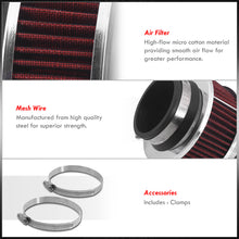 Load image into Gallery viewer, Universal 2.75&quot; Cold Air Intake Bypass Filter Red
