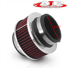 Load image into Gallery viewer, Universal 2.75&quot; Cold Air Intake Bypass Filter Red
