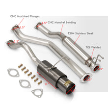 Load image into Gallery viewer, Acura RSX Type-S 2002-2006 N1 Style Stainless Steel Catback Exhaust System Gunmetal (Piping: 2.5&quot; / 65mm | Tip: 4.5&quot;)
