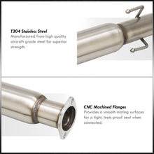 Load image into Gallery viewer, Honda Civic Hatchback 1996-2000 N1 Style Stainless Steel Catback Exhaust System Gunmetal (Piping: 2.5&quot; / 65mm to 3.0&quot; / 76mm | Tip: 4.5&quot;)

