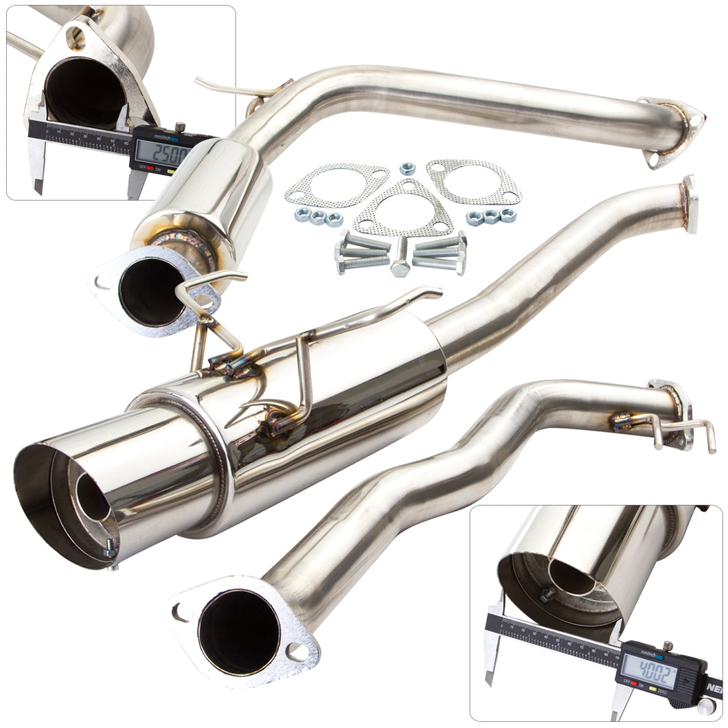 Honda Fit 2002-2006 N1 Style Stainless Steel Catback Exhaust System (Piping: 2.5