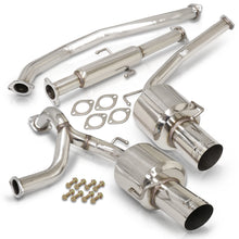 Load image into Gallery viewer, Hyundai Tiburon V6 2003-2006 Dual Tip Stainless Steel Catback Exhaust System (Piping: 2.5&quot; / 65mm | Tip: 4.5&quot;)
