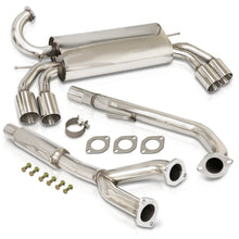 Load image into Gallery viewer, Hyundai Genesis Coupe 3.8L Turbo 2010-2016 Quad Tip Stainless Steel Catback Exhaust System (Piping: 2.5&quot; / 65mm | Tip: 3.5&quot;)
