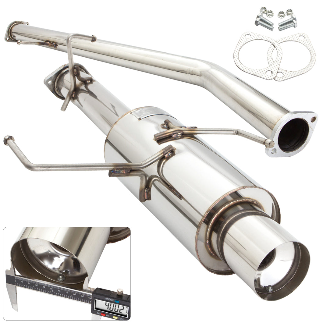 Nissan 240SX S14 1995-1998 N1 Style Stainless Steel Catback Exhaust System (Piping: 3.0