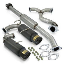 Load image into Gallery viewer, Scion FRS 2013-2016 / Subaru BRZ 2013-2016 Dual Tip Stainless Steel Catback Exhaust System Gunmetal (Piping: 2.5&quot; / 65mm | Tip: 4.0&quot;)
