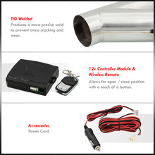 Load image into Gallery viewer, Universal 2.5&quot; / 65mm Electric Exhaust Pipe Cut Out Valve Kit

