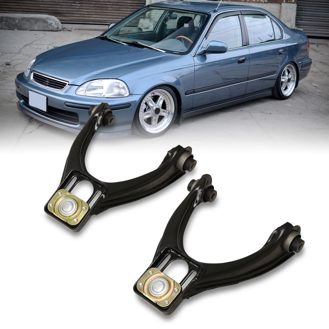 Honda Civic 1996-2000 Front Upper Control Arms Camber Kit Black