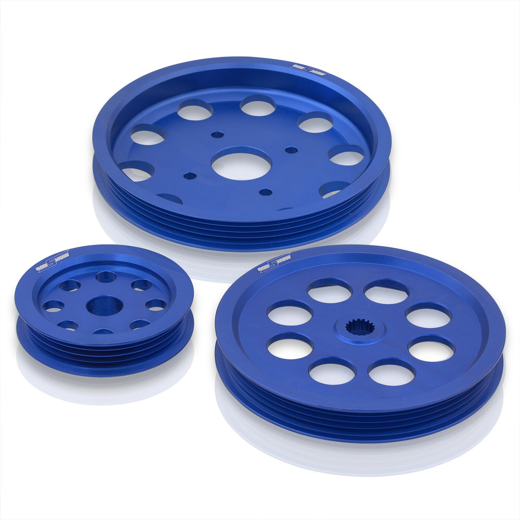 Nissan RB20 RB25 RB26 Underdrive Crank Pulley Blue