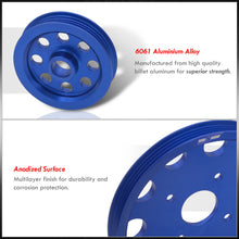 Load image into Gallery viewer, Nissan RB20 RB25 RB26 Underdrive Crank Pulley Blue
