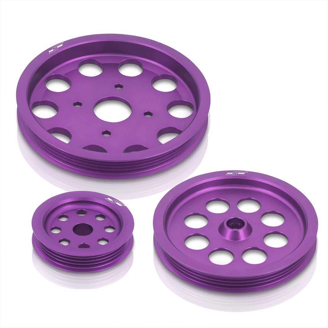 Nissan RB20 RB25 RB26 Underdrive Crank Pulley Purple
