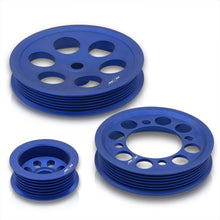 Load image into Gallery viewer, Toyota Supra 3.0L I6 Twin Turbo 1993-1998 Underdrive Crank Pulley Blue
