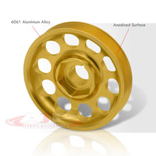 Load image into Gallery viewer, Acura Honda K-Series K20 K24 Underdrive Crank Pulley Gold
