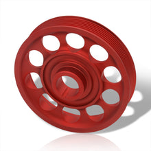 Load image into Gallery viewer, Acura Honda K-Series K20 K24 Underdrive Crank Pulley Red
