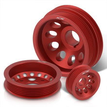 Load image into Gallery viewer, Infiniti G35 2002-2006 / FX35 2003-2006 / Nissan 350Z 2002-2006 3.5L VQ35DE Underdrive Crank Alternator Idler Pulley Red
