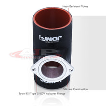 Load image into Gallery viewer, 2.5&quot; Greddy Style Blow Off Valve Adapter Silicone Coupler Black
