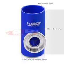 Load image into Gallery viewer, 3&quot; HKS Style Blow Off Valve Adapter Silicone Coupler Blue
