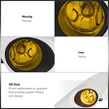Load image into Gallery viewer, Toyota Camry 2012-2014 Front Fog Lights Yellow Len w/ Chrome Cover (Includes Switch &amp; Wiring Harness)
