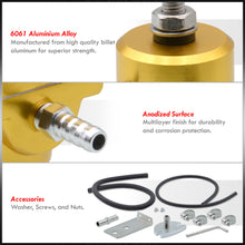 Load image into Gallery viewer, Universal Jdm Anodized Gold 0 To 140 Psi Fuel Pressure Regulator With Gauge
