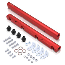 Load image into Gallery viewer, God Snow GMC LS1 Fuel Rail Red with Black Fittings
