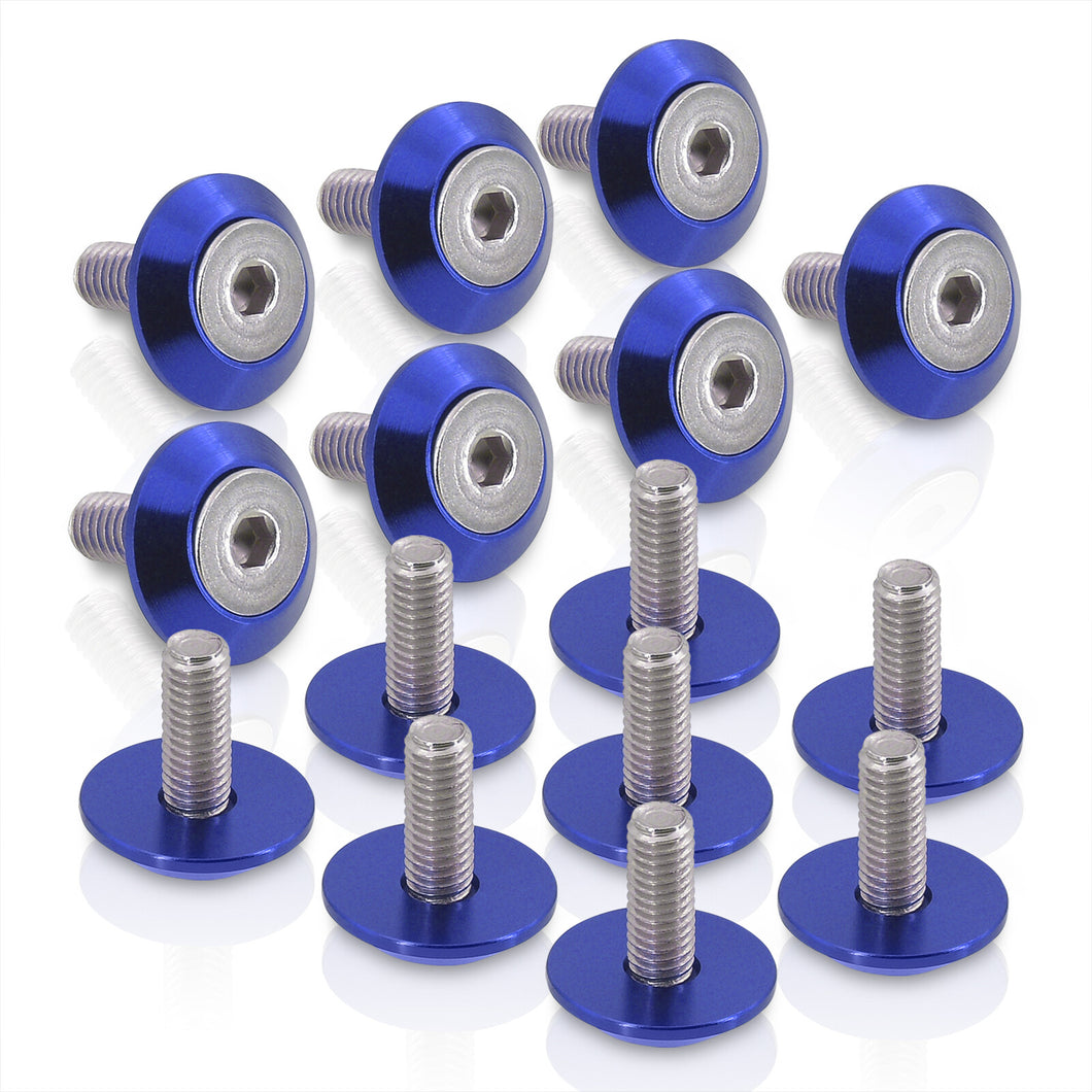 Universal M6 Fender Washer Kit Blue (15-Pieces)