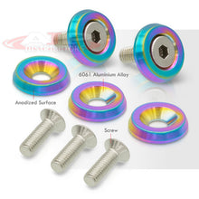 Load image into Gallery viewer, Universal M6 Fender Washer Kit Neo Chrome (5-Pieces)
