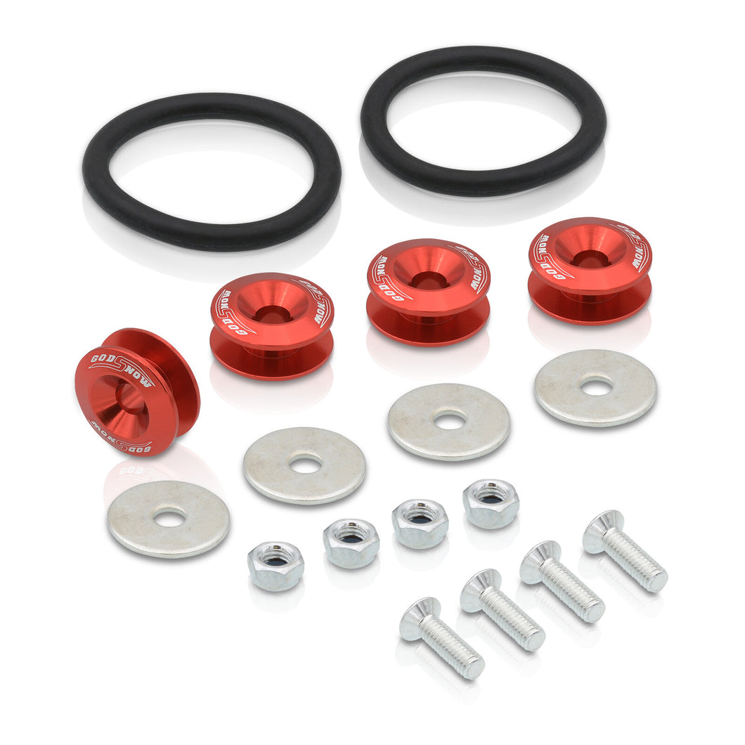 Universal Bumper Quick Release Fasteners Red