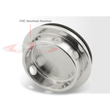 Load image into Gallery viewer, Toyota Aluminum Round Circle Hole Style Oil Cap Silver
