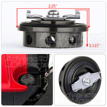 Load image into Gallery viewer, Mitsubishi Aluminum Round Circle Hole Style Oil Cap Gunmetal
