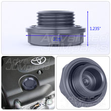 Load image into Gallery viewer, Toyota Aluminum Round Circle Hole Style Oil Cap Gunmetal
